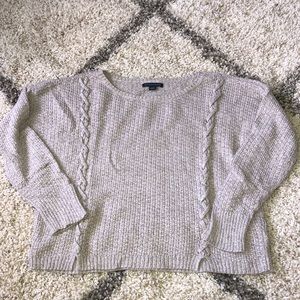 American Eagle Braided Sweater